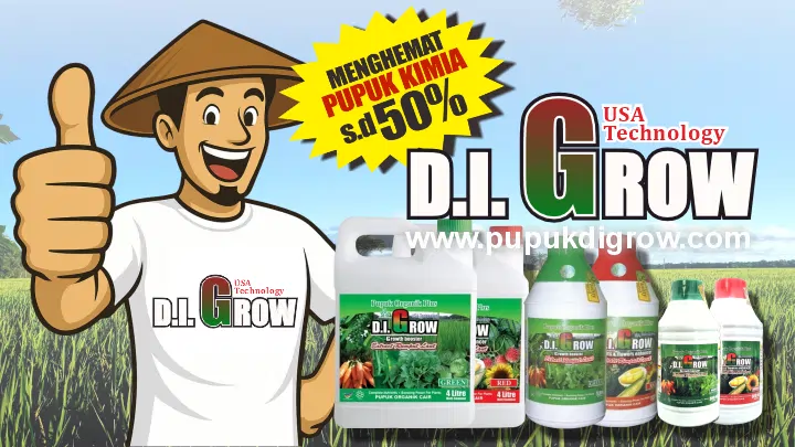 Pupuk Organik DIGROW - Menghemat Pupuk Kimia 50 persen 720 x 405